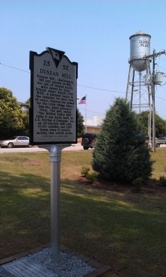Dunean Mill Marker and Dunean Mill image. Click for full size.
