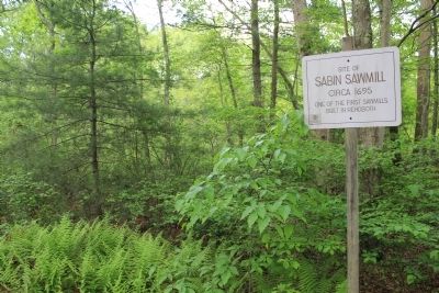 Sabin Sawmill Marker. Click for full size. Sabin Sawmill Marker image. Click for full size.