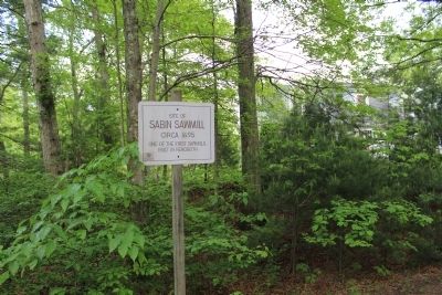 Sabin Sawmill Marker. Click for full size. Sabin Sawmill Marker image. Click for full size.