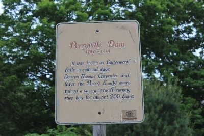 Perryville Dam Marker. Click for full size. Perryville Dam Marker image. Click for full size.