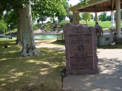 Government Springs Marker image. Click for full size.