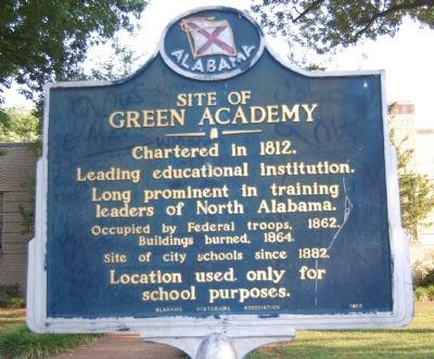 Site of Green Academy Marker image. Click for full size.