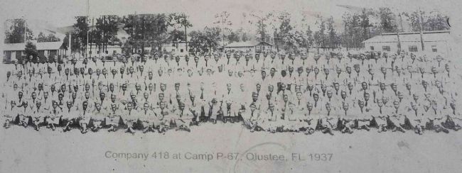 Right photo - Company 418 at Camp P-67 image. Click for full size.