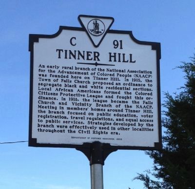 Tinner Hill Marker image. Click for full size.