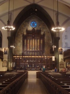 Interior of the First Presbyterian Church image. Click for full size.
