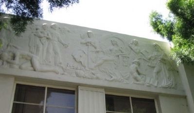 East side bas-relief image. Click for full size.
