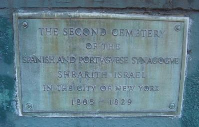 The Second Cemetery Marker. Click for full size. The Second Cemetery Marker image. Click for full size.