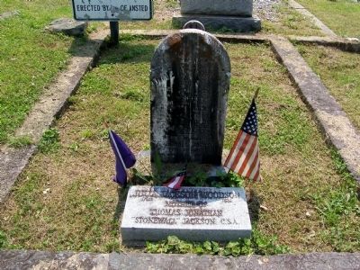 Julia Jackson Woodson Grave Stone image. Click for full size.