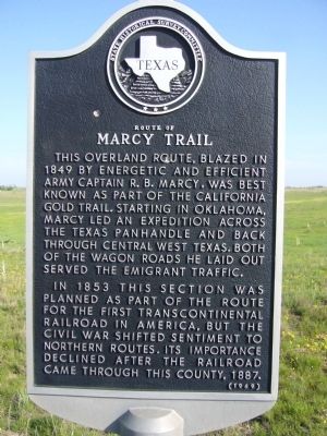 Route of Marcy Trail Marker. Click for full size. Route of Marcy Trail Marker image. Click for full size.
