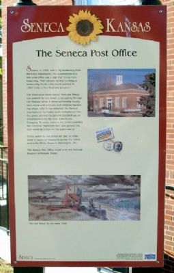 The Seneca Post Office Marker image. Click for full size.