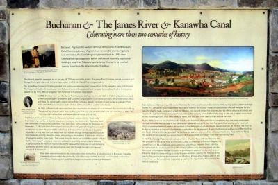 Buchanan & The James River & Kanawha Canal Marker image. Click for full size.