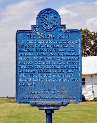 The Galena Road Marker. Click for full size. The Galena Road Marker image. Click for full size.