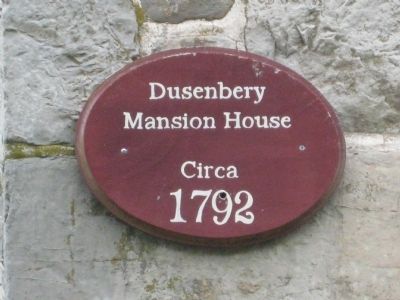 Dusenbery Mansion House Marker. Click for full size. Dusenbery Mansion House Marker image. Click for full size.