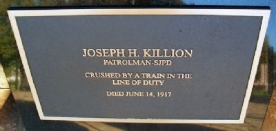 Peace Officers Memorial - Patrolman Killion image. Click for full size.