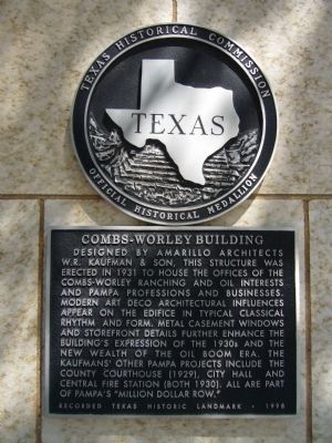 Combs-Worley Building Marker image. Click for full size.