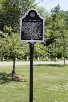 East Foxborough Marker image. Click for full size.