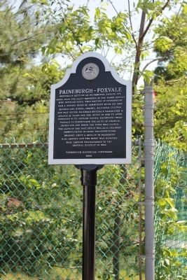 Paineburgh-Foxvale Marker image. Click for full size.