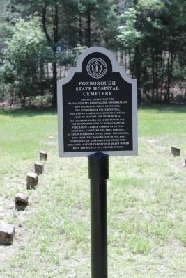 Foxborough State Hospital Cemetery Marker image. Click for full size.