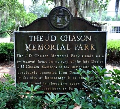 Side 1: The J.D. Chason Memorial Park image. Click for full size.