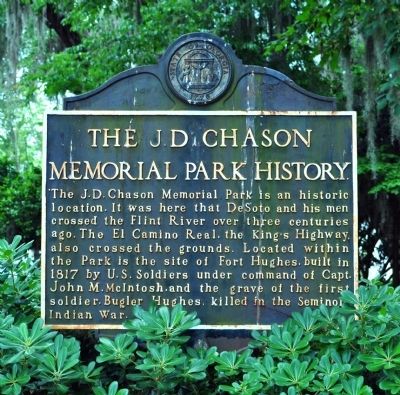 Side 2: The J.D. Chason Memorial Park History Marker image. Click for full size.