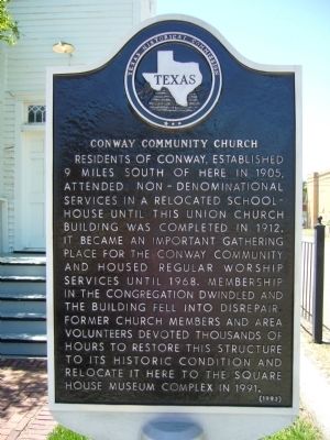 Conway Community Church Marker image. Click for full size.