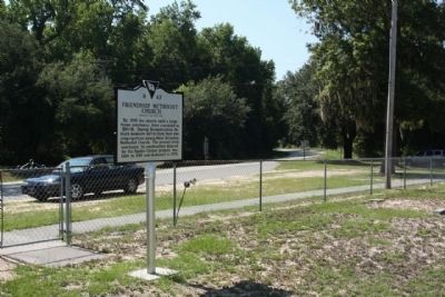Friendship Methodist Church Marker, looking south along Ranger Drive image. Click for full size.