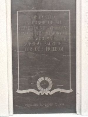 Davie County War Memorial Marker. Click for full size. Davie County War Memorial Marker image. Click for full size.