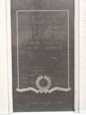 Davie County War Memorial Marker image. Click for full size.