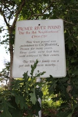 Palmer River Pound Marker image. Click for full size.