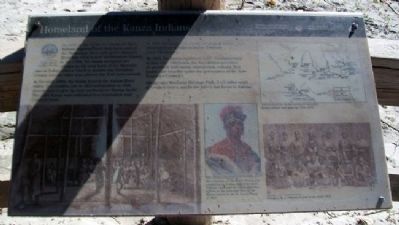 Homeland of the Kanza Indians Marker. Click for full size. Homeland of the Kanza Indians Marker image. Click for full size.