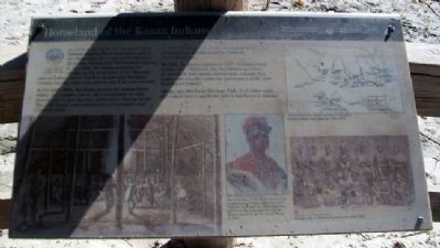 Homeland of the Kanza Indians Marker image. Click for full size.