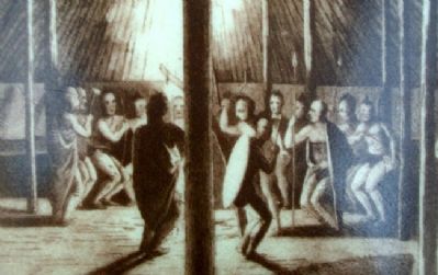 Dog Dance Illustration on Kanza Indians Marker. Click for full size. Dog Dance Illustration on Kanza Indians Marker image. Click for full size.
