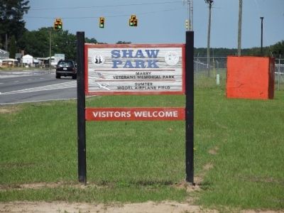 Sign at the entrance to Shaw Park image. Click for full size.