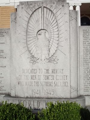 Sumter World War II Monument Marker image. Click for full size.