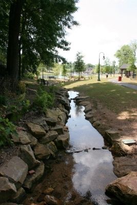 Downstream view of the now opened channel. image. Click for full size.