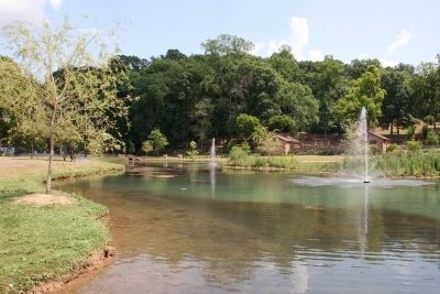 Avondale Park's spring fed pond. image. Click for full size.