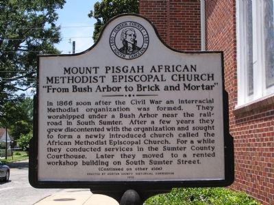 Mount Pisgah African Methodist Episcopal Church Marker image. Click for full size.
