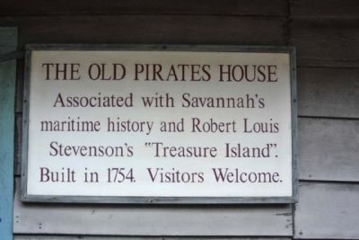 The Old Pirates House Marker image. Click for full size.