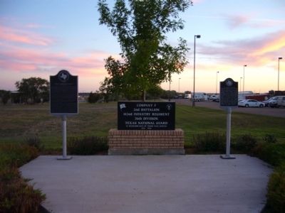 Co. F, 2nd Bn., 142nd Inf., 36th Div., Texas National Guard Marker image. Click for full size.