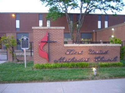 First Methodist Church Marker. Click for full size. First Methodist Church Marker image. Click for full size.