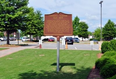 Cumming School Marker. Click for full size. Cumming School Marker image. Click for full size.