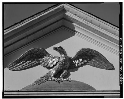 Second Bank of the United States Gilded Pediment Eagle image. Click for full size.