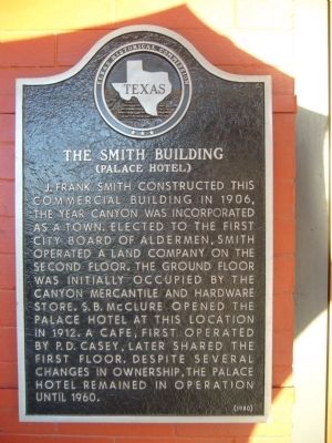 The Smith Building Marker image. Click for full size.