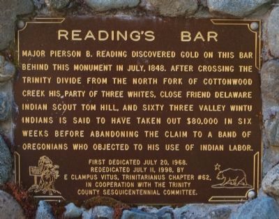 Reading’s Bar Marker. Click for full size. Reading’s Bar Marker image. Click for full size.