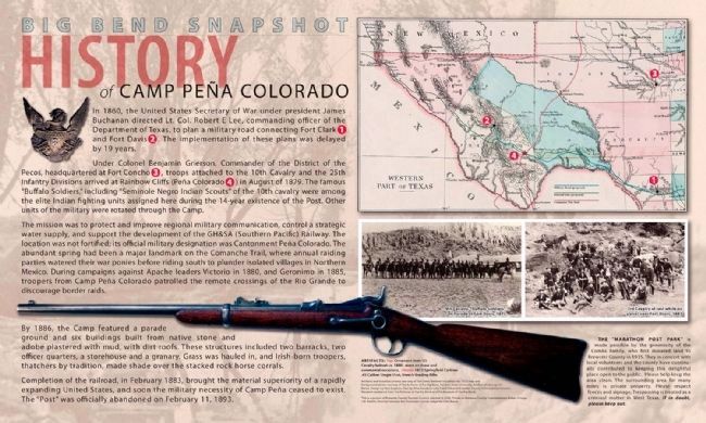 Fort Peña Colorado Interpretive Signage image. Click for full size.