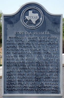 Fort D.A. Russell Marker image. Click for full size.