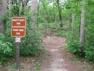 Brady's Bluff Marker. Click for full size. Brady's Bluff Marker image. Click for full size.