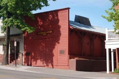 Old Weaverville Fire Station Marker. Click for full size. Old Weaverville Fire Station Marker image. Click for full size.
