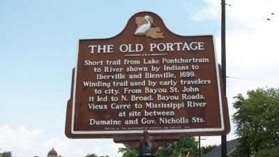 The Old Portage Marker. Click for full size. The Old Portage Marker image. Click for full size.