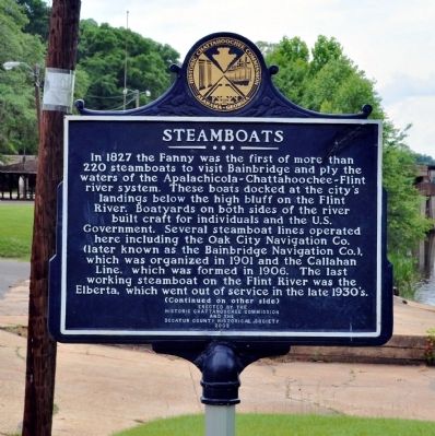Steamboats Marker, Side 1 image. Click for full size.